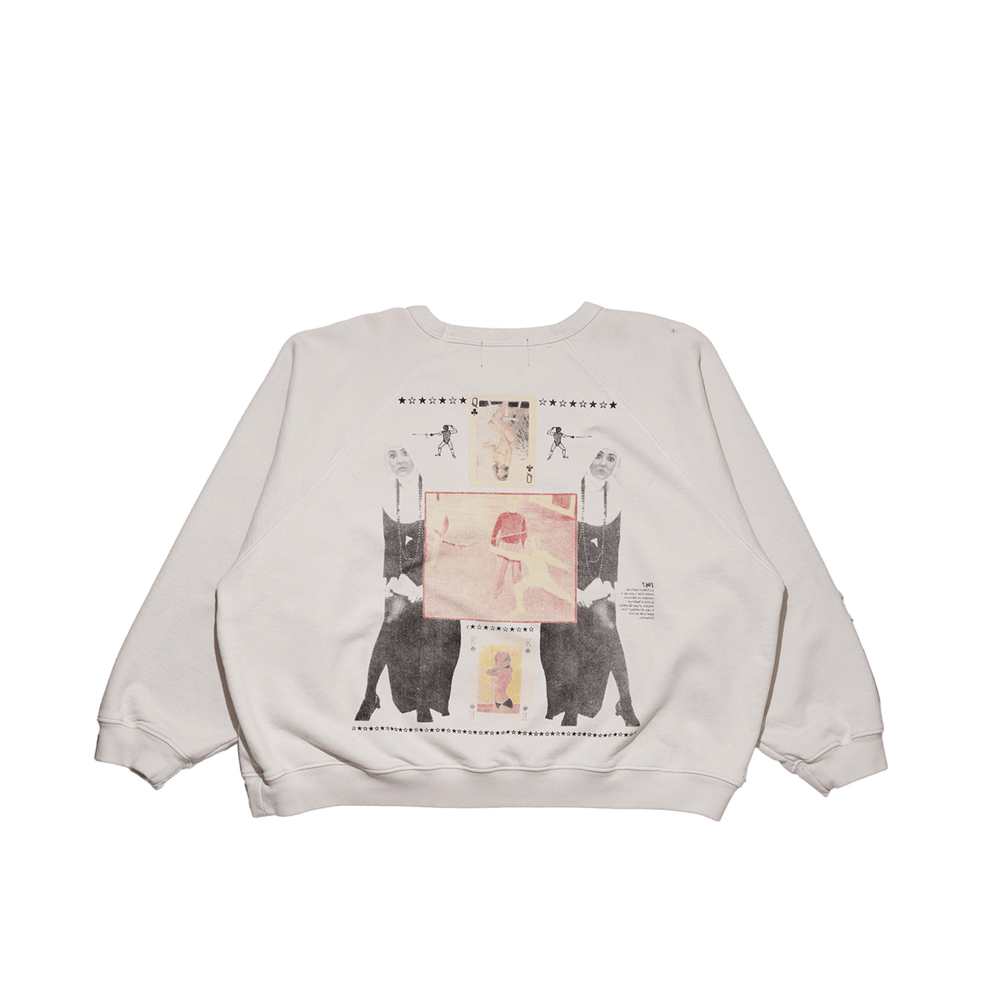 BOY HURT IN DUEL RAGLAN CREWNECK