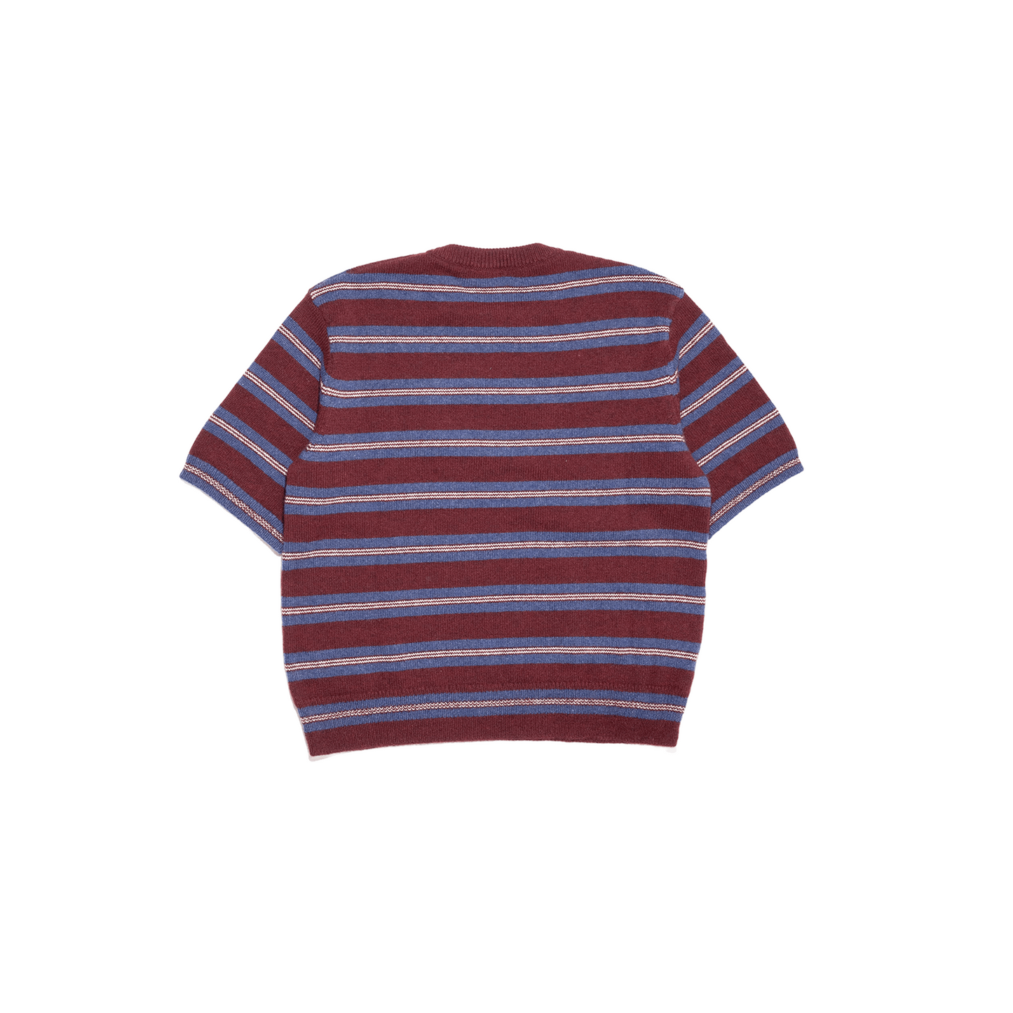 STRIPED EDDIE SHORT SLEEVE SWEATER