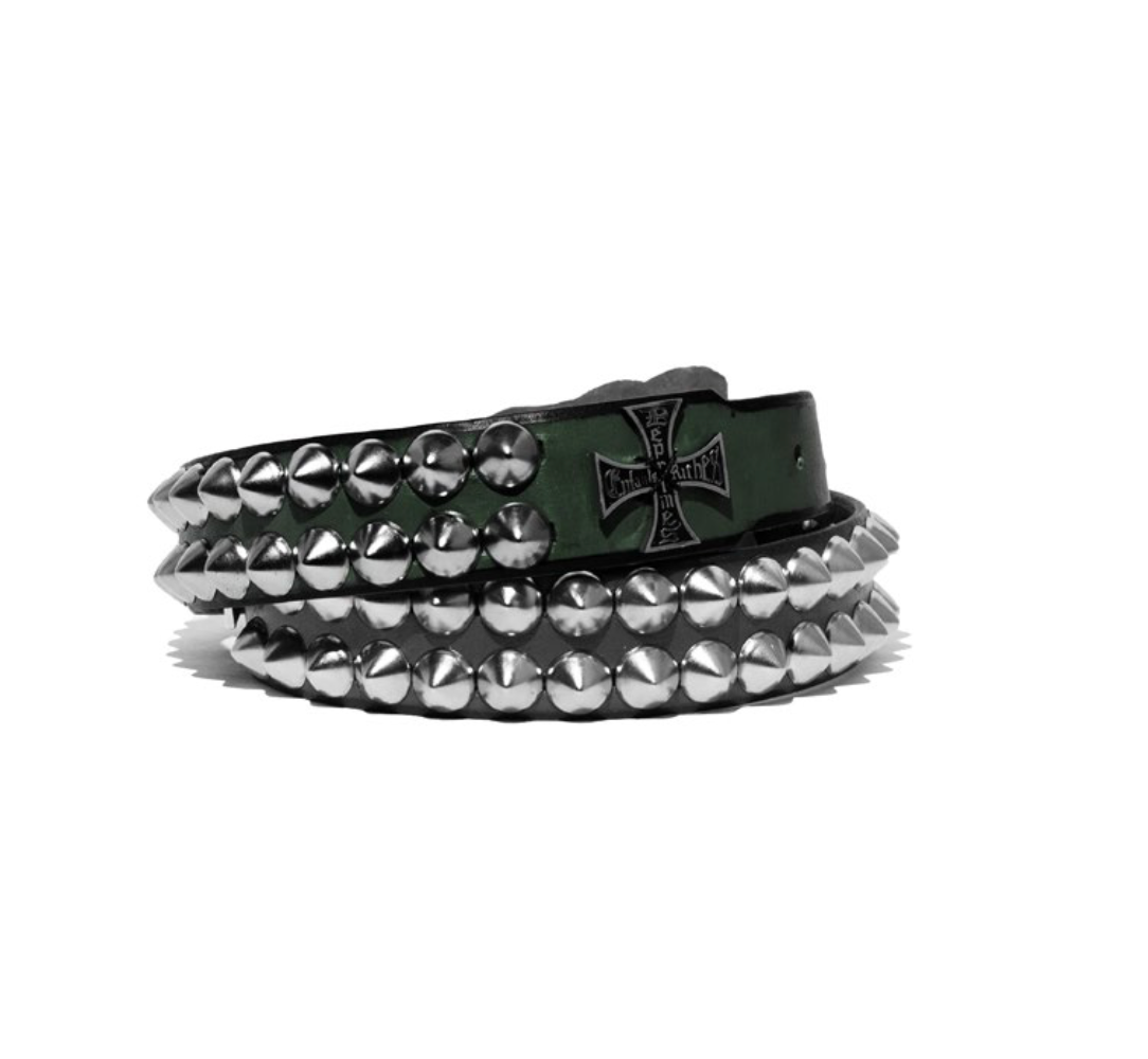 MULTICOLOR CROSS STUD BELT