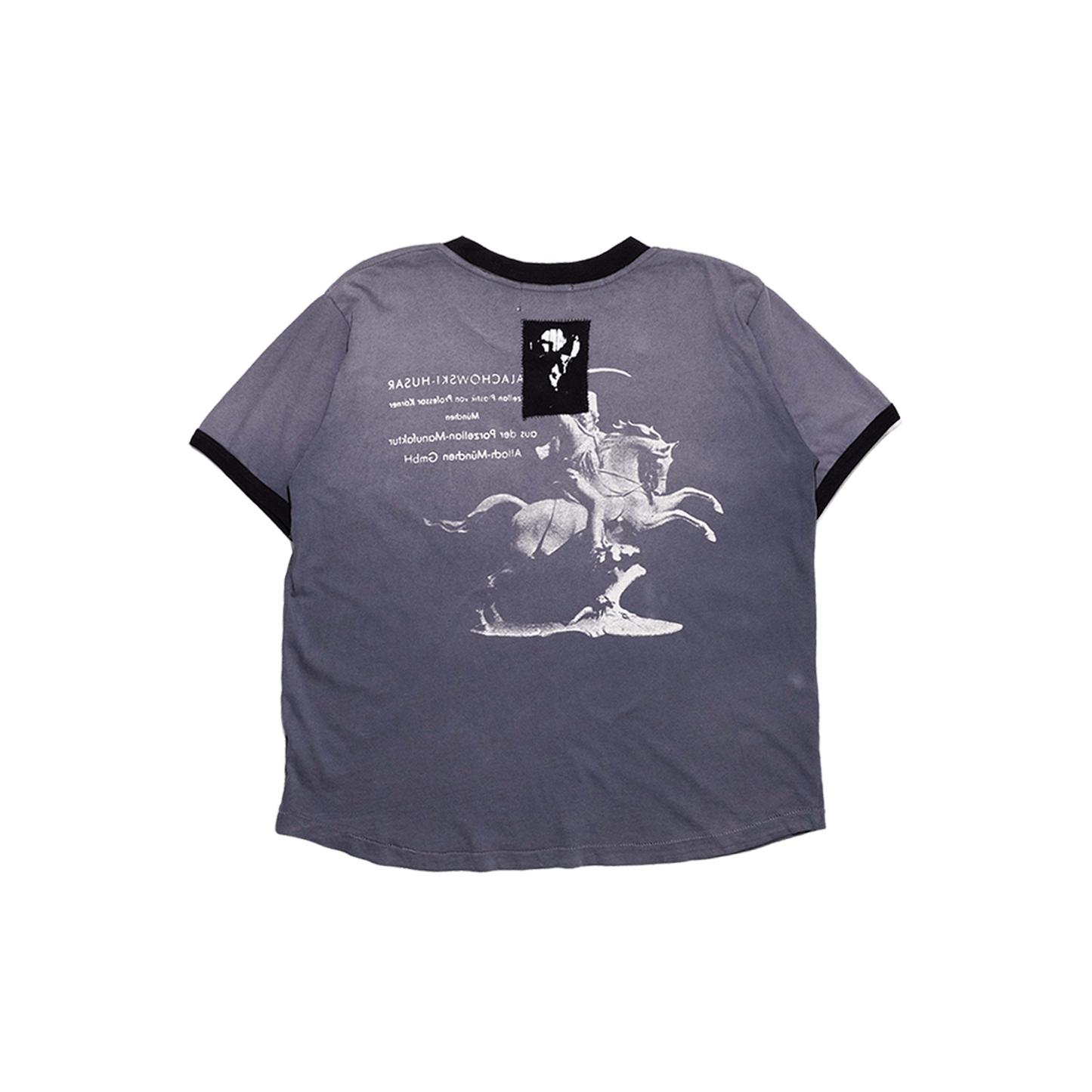 PORCELAIN DOG PATCH RINGER T-SHIRT