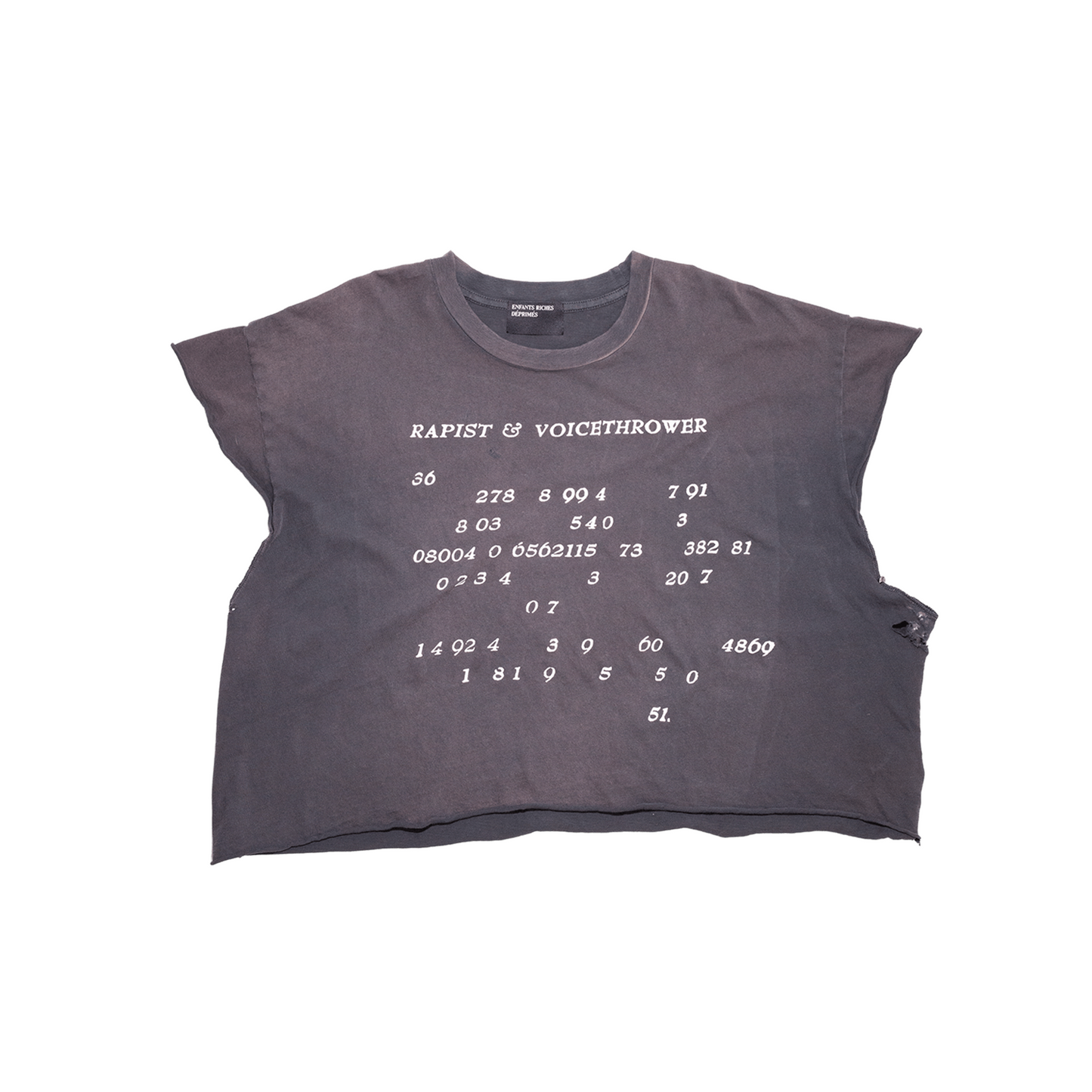 VOICE THROWER CUT-OFF T-SHIRT