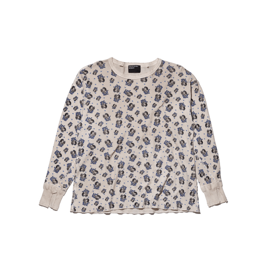 BRIAN'S HEART ALLOVER THERMAL LS T-SHIRT