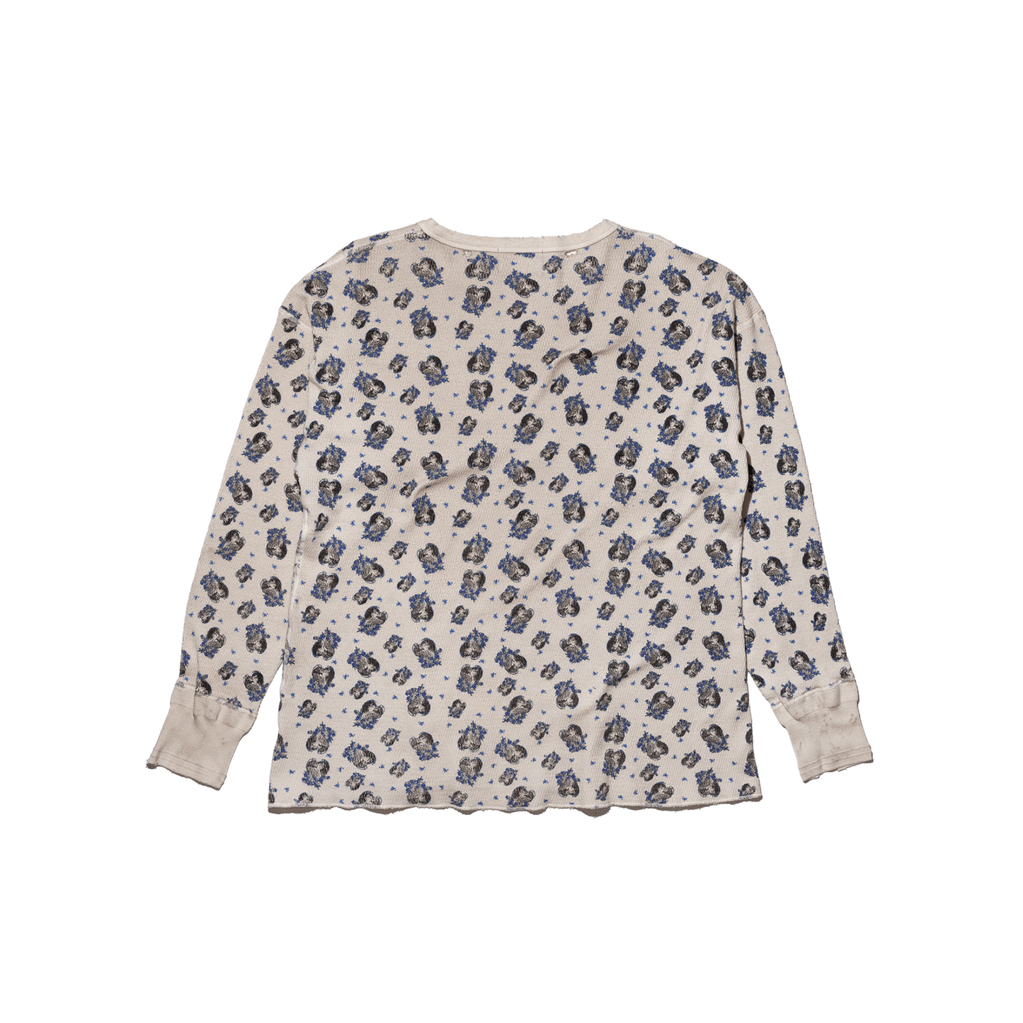 BRIAN'S HEART ALLOVER THERMAL LS T-SHIRT