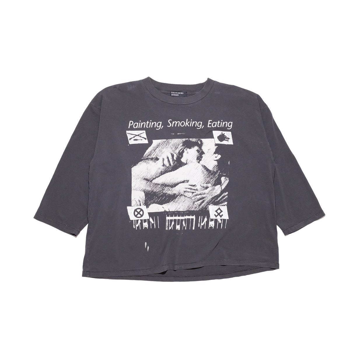 PAINTING, SMOKING, EATING LS T-SHIRT