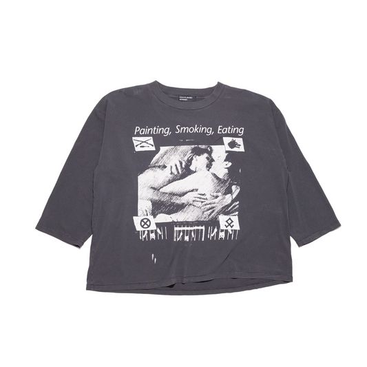PAINTING, SMOKING, EATING LS T-SHIRT