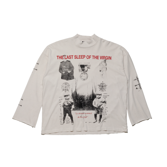 LAST SLEEP (OF THE VIRGIN) MOCK NECK LS T-SHIRT
