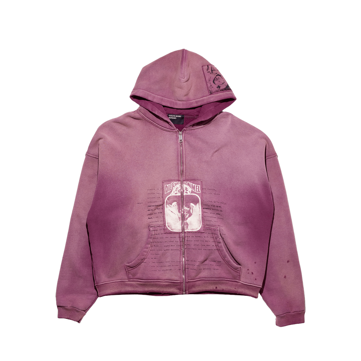 ROCK / PAPER / SCISSORS II ASSEMBLAGE ZIP HOODIE