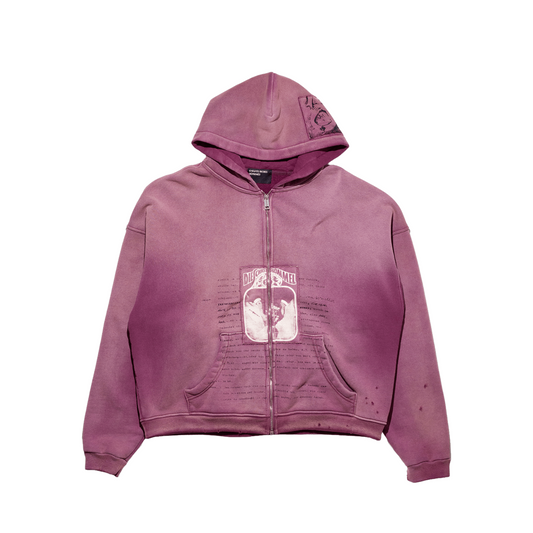 ROCK / PAPER / SCISSORS II ASSEMBLAGE ZIP HOODIE