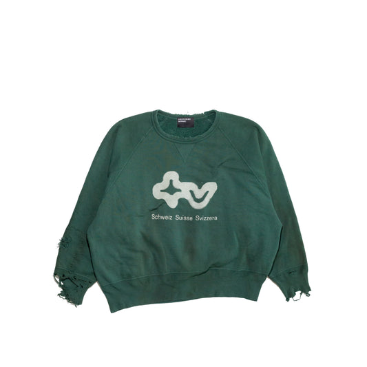 S.S.S. TV RAGLAN CREWNECK SWEATSHIRT