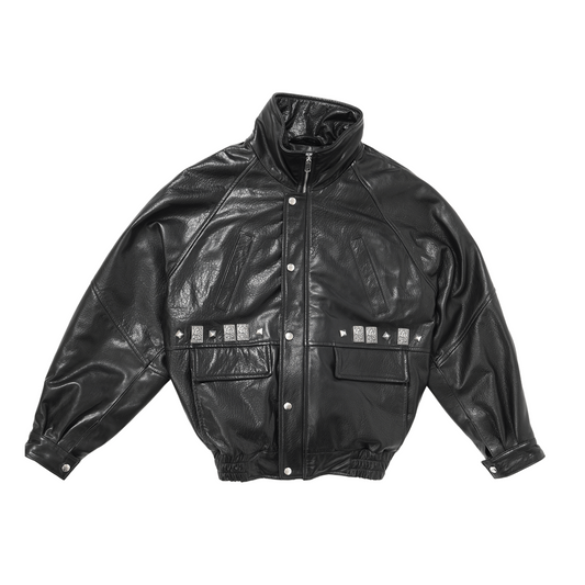 PRINCE PHILLIP'S CHILDHOOD STUDDED LEATHER JACKET