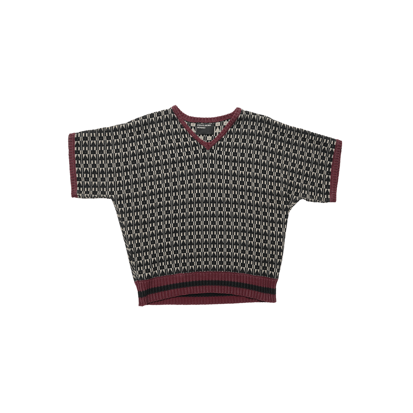 V-NECK SHORTSLEEVE VIENNA SWEATER