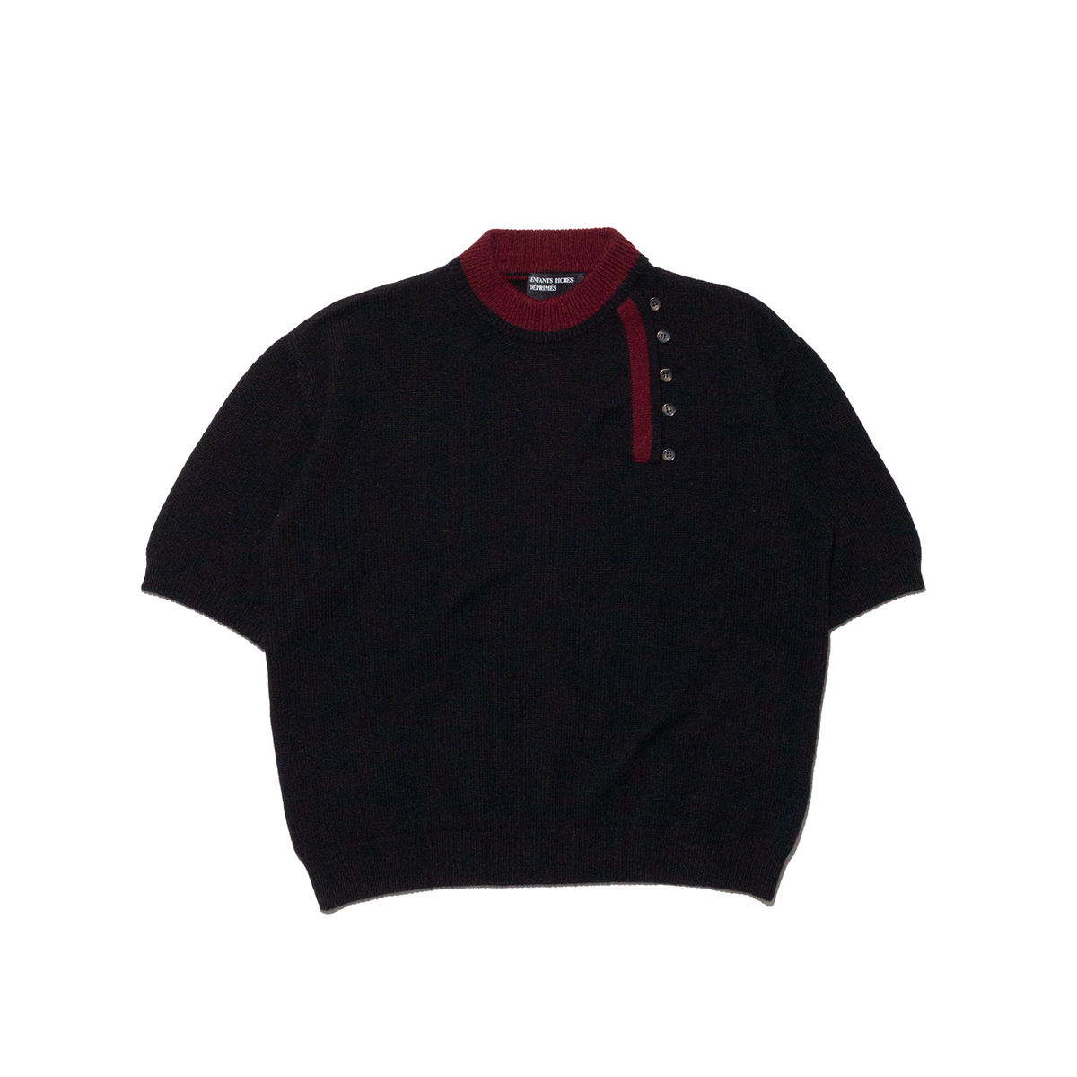 EDDIE PLACKET SHORT SLEEVE KNIT