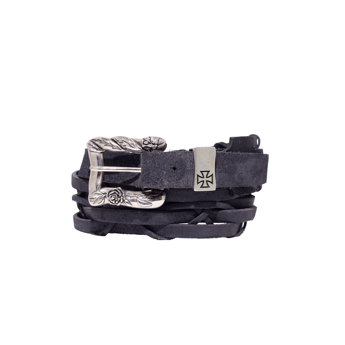 EARWAX SUEDE BRAIDED BELT