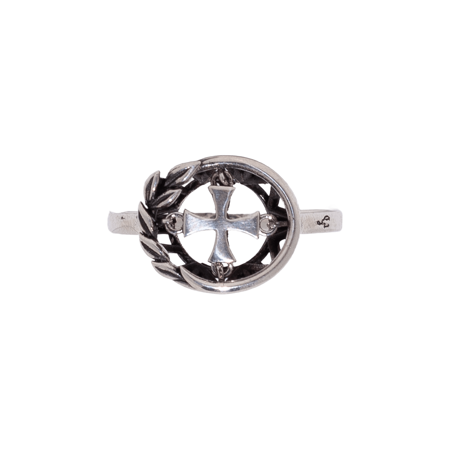 WREATH CROSS RING
