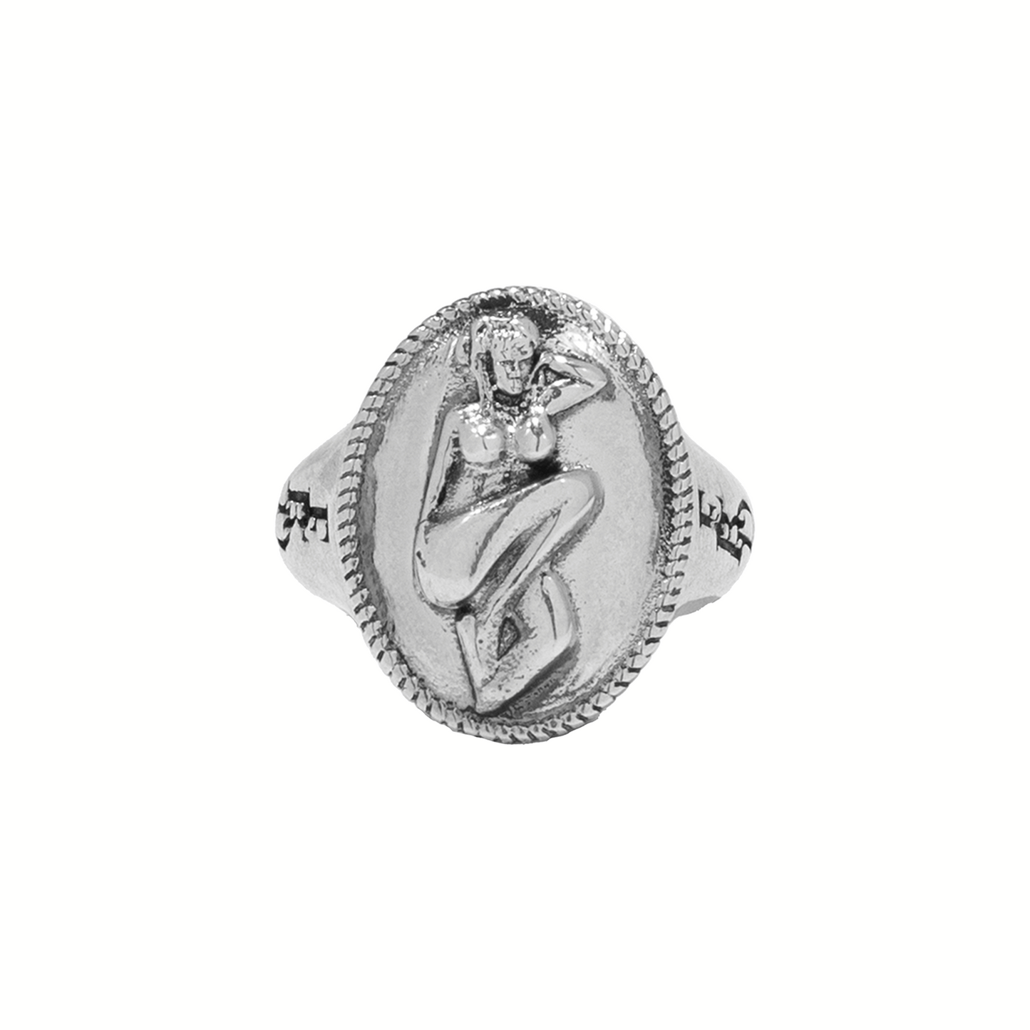 PIN UP GIRL CAMEO RING