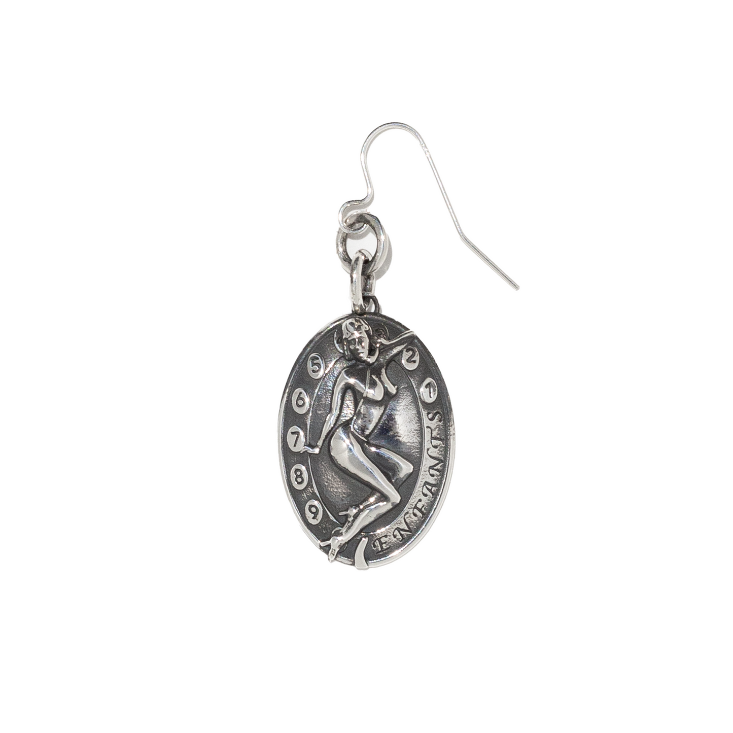 TELEPHONE GIRL DANGLY EARRING