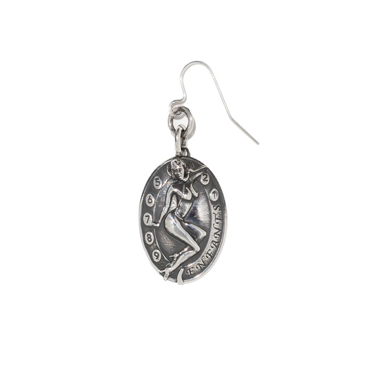 TELEPHONE GIRL DANGLY EARRING
