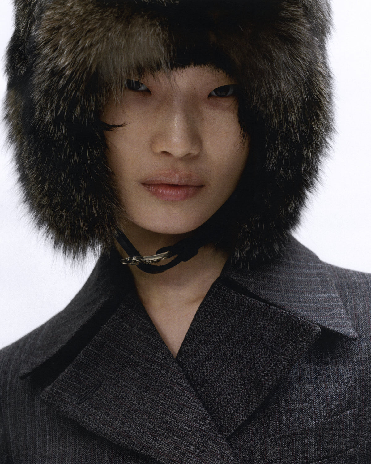 SILVER FOX TRAPPER CAP