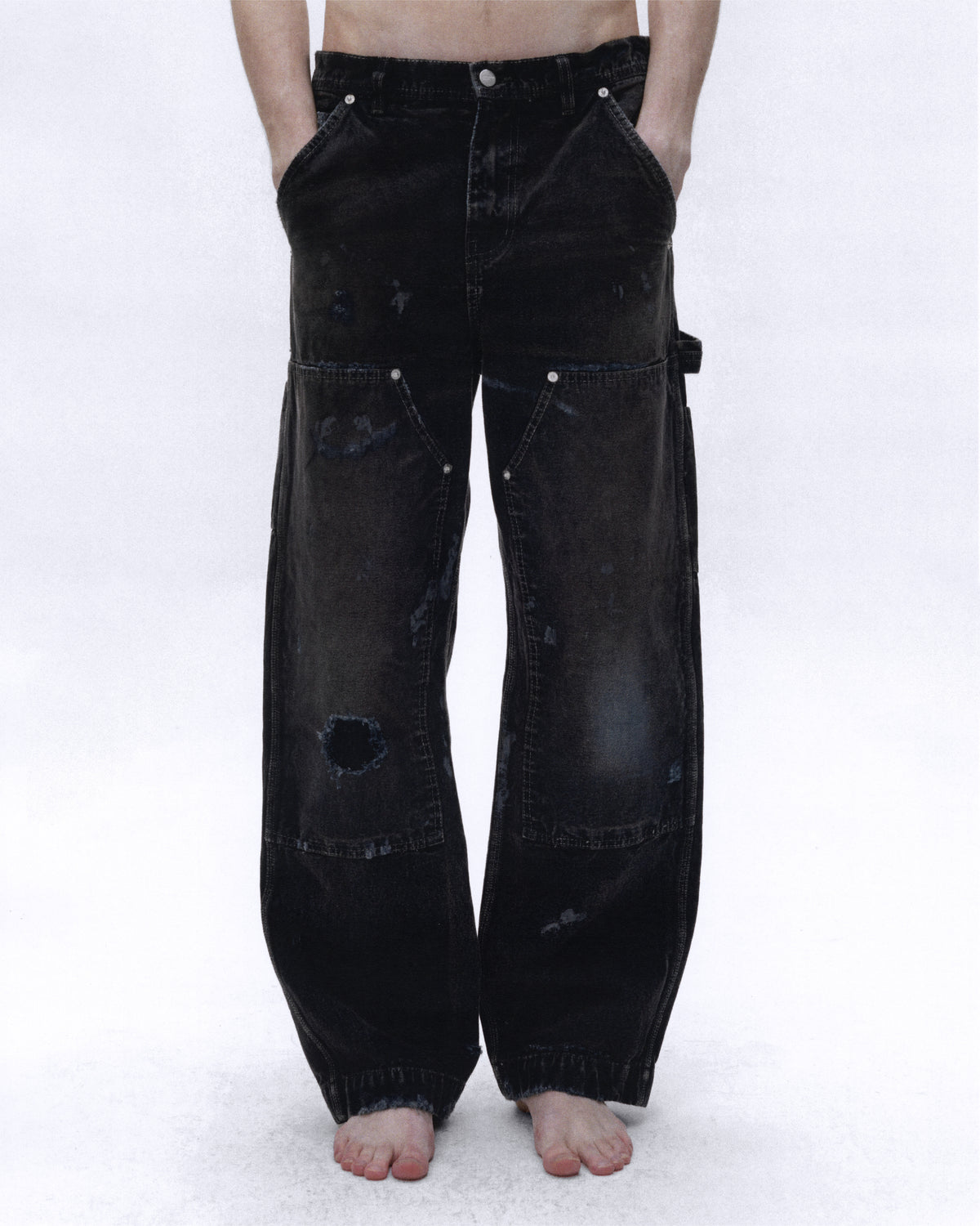 DOUBLE KNEE PAINT PANTS