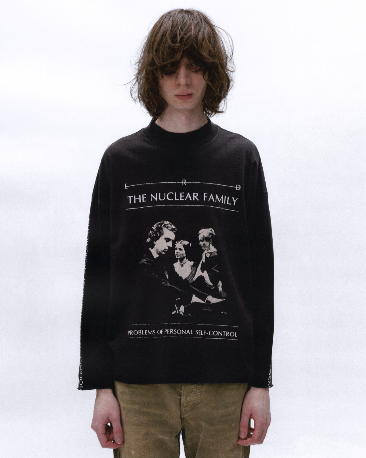THE NUCLEAR FAMILY MOCK NECK LS T-SHIRT
