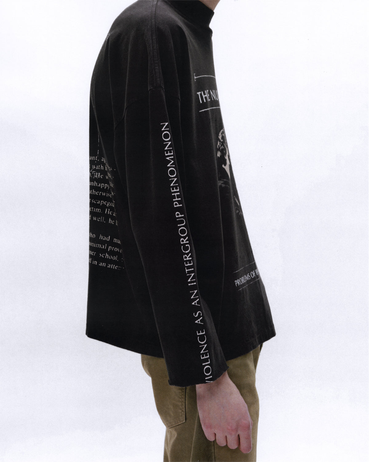 THE NUCLEAR FAMILY MOCK NECK LS T-SHIRT