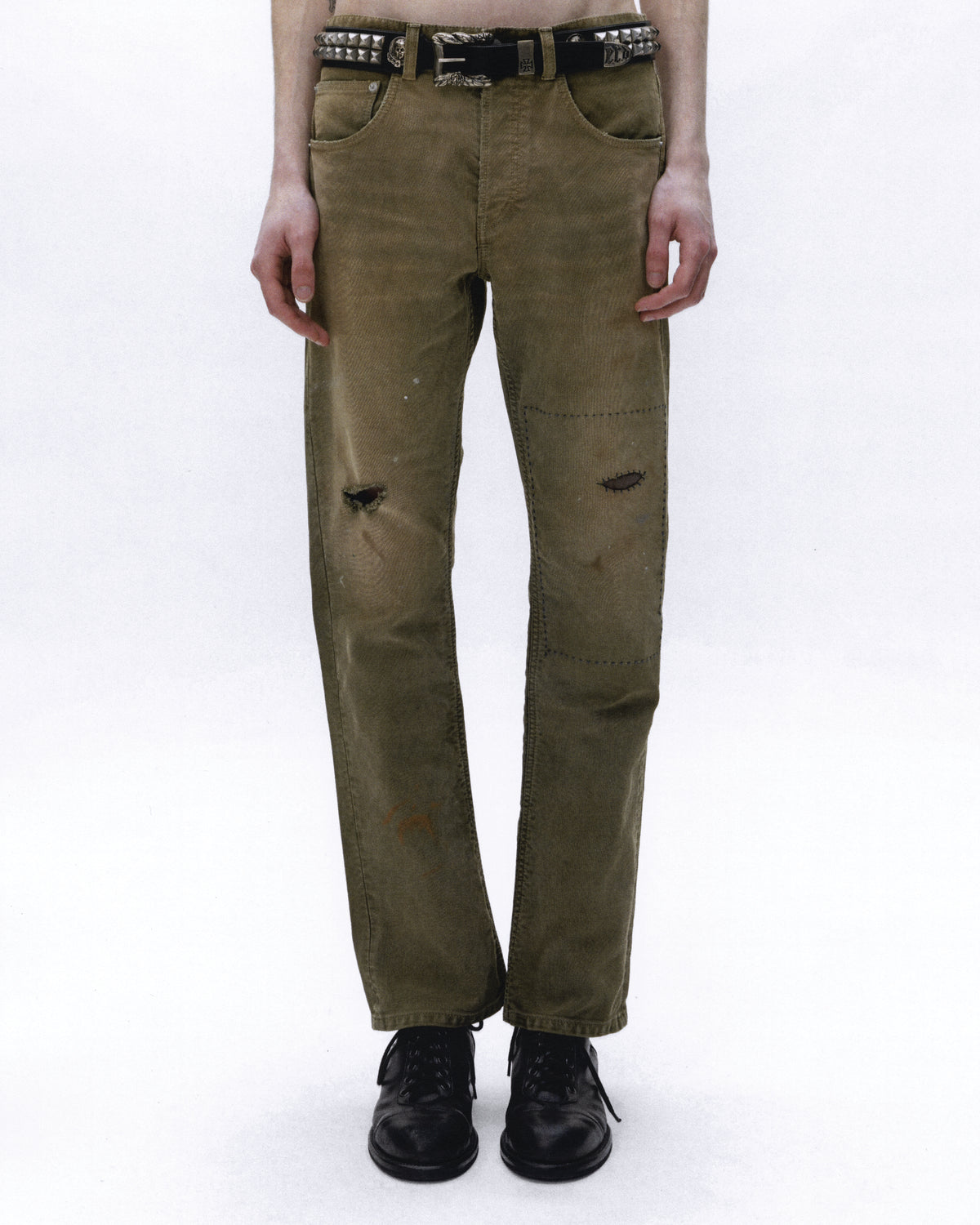 TWILL FLARE JEANS