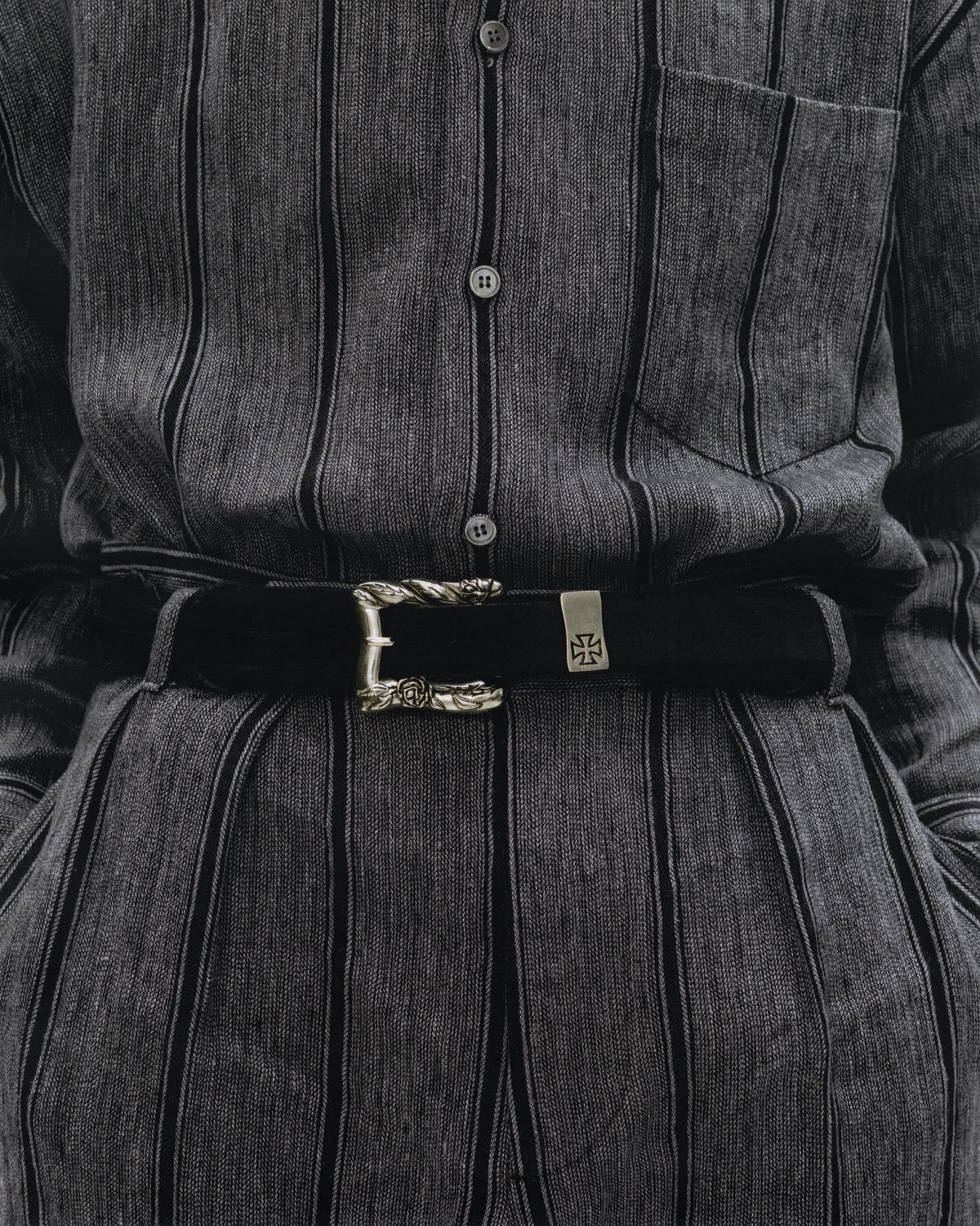 EARWAX SUEDE BRAIDED BELT