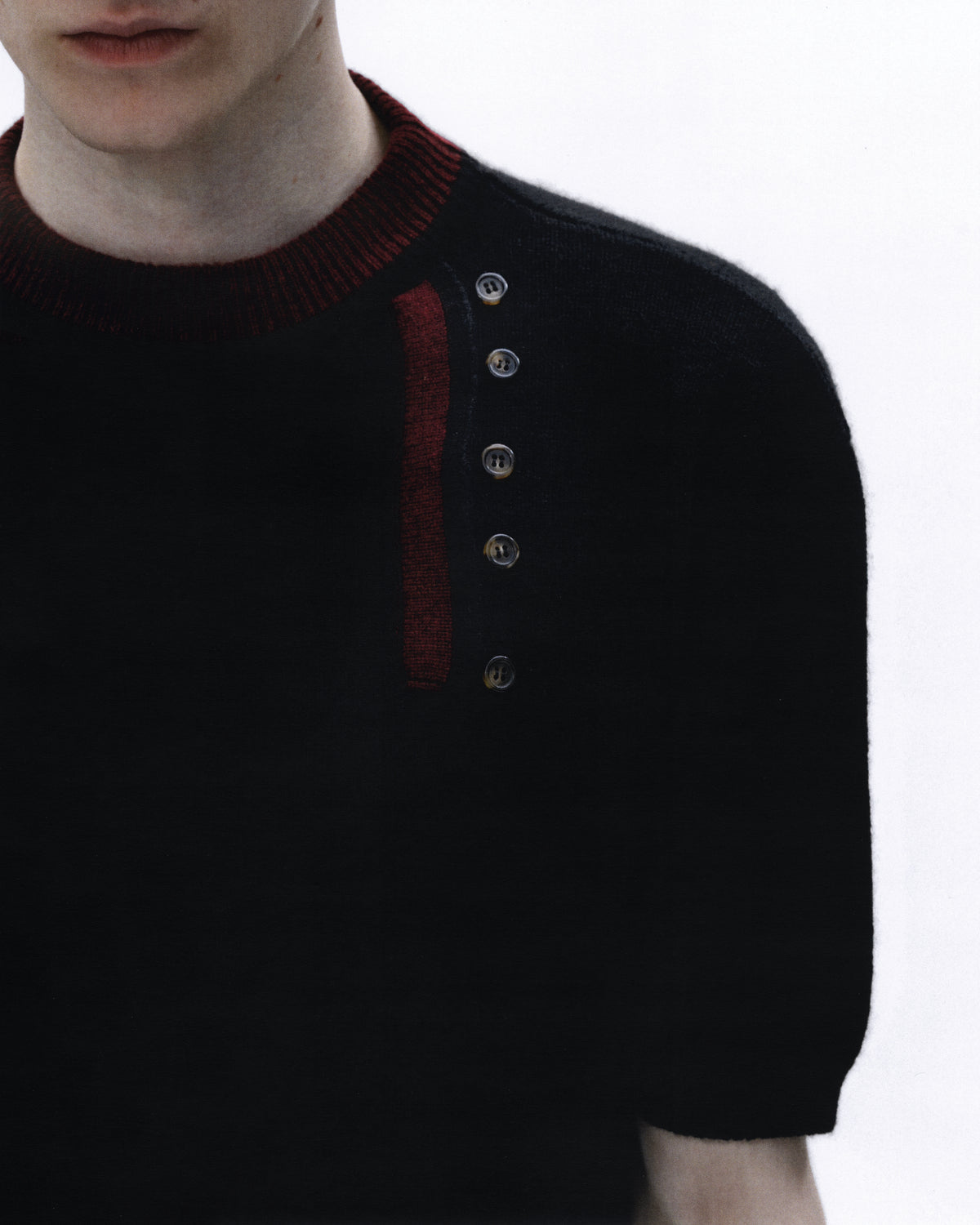 EDDIE PLACKET SHORT SLEEVE KNIT