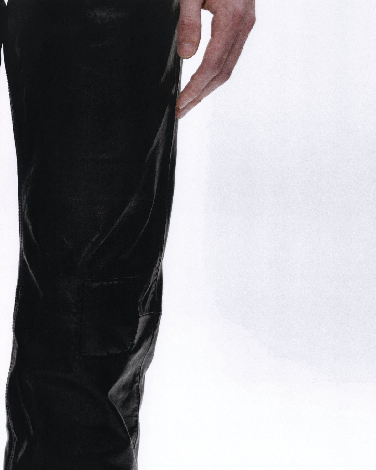 REPAIRED TOMMY TONSIL LEATHER JEANS