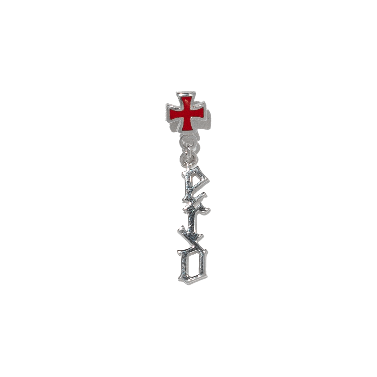 ERD CROSS EARRING WITH ENAMEL