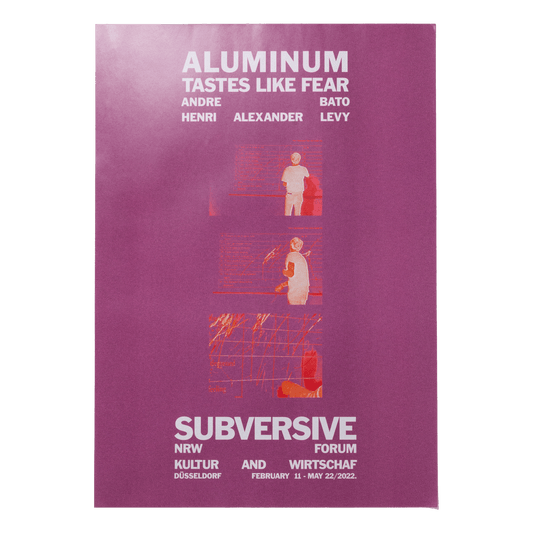 Aluminum Tastes Like Fear Poster - Large