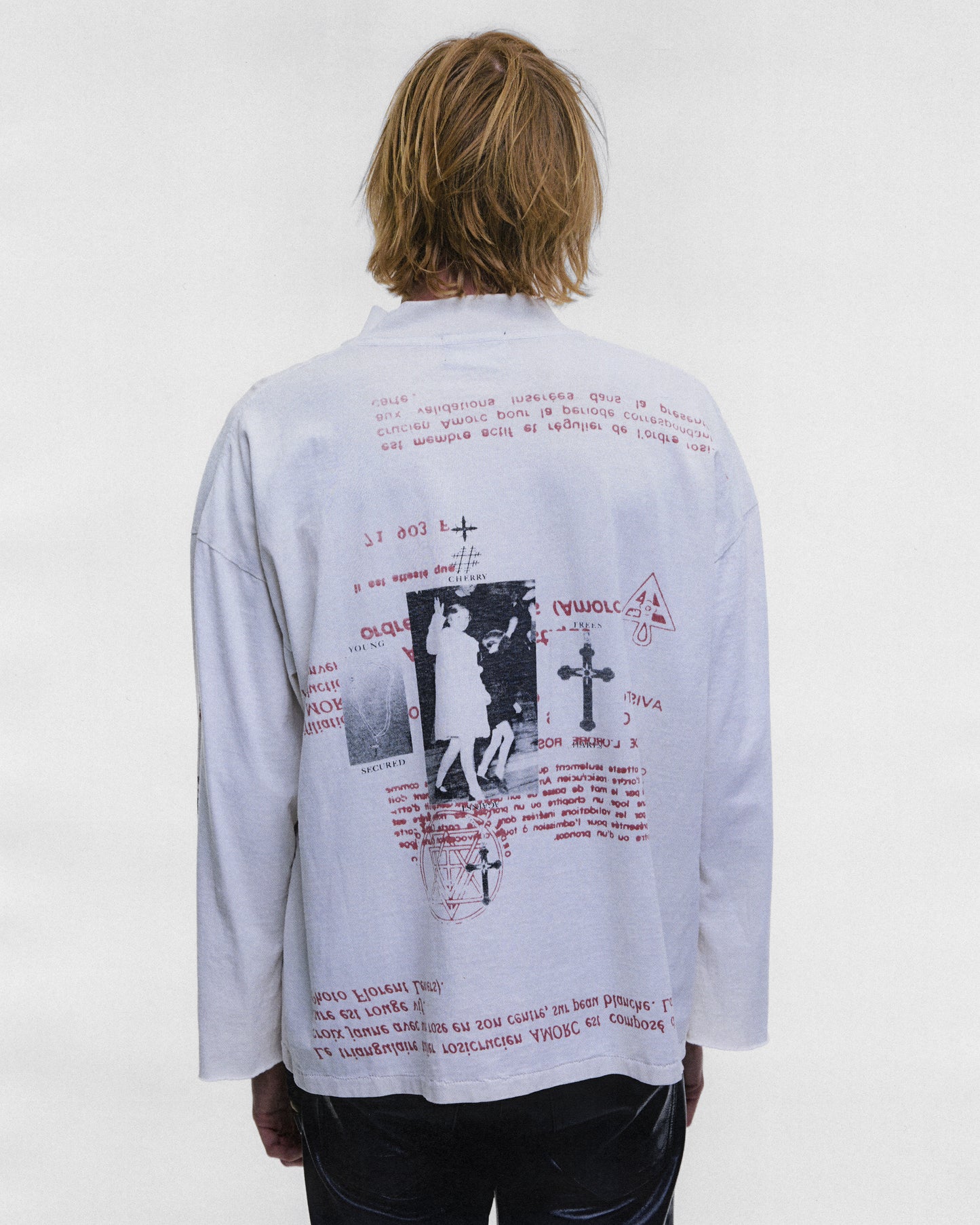 CHERRY MOCK NECK LS T-SHIRT