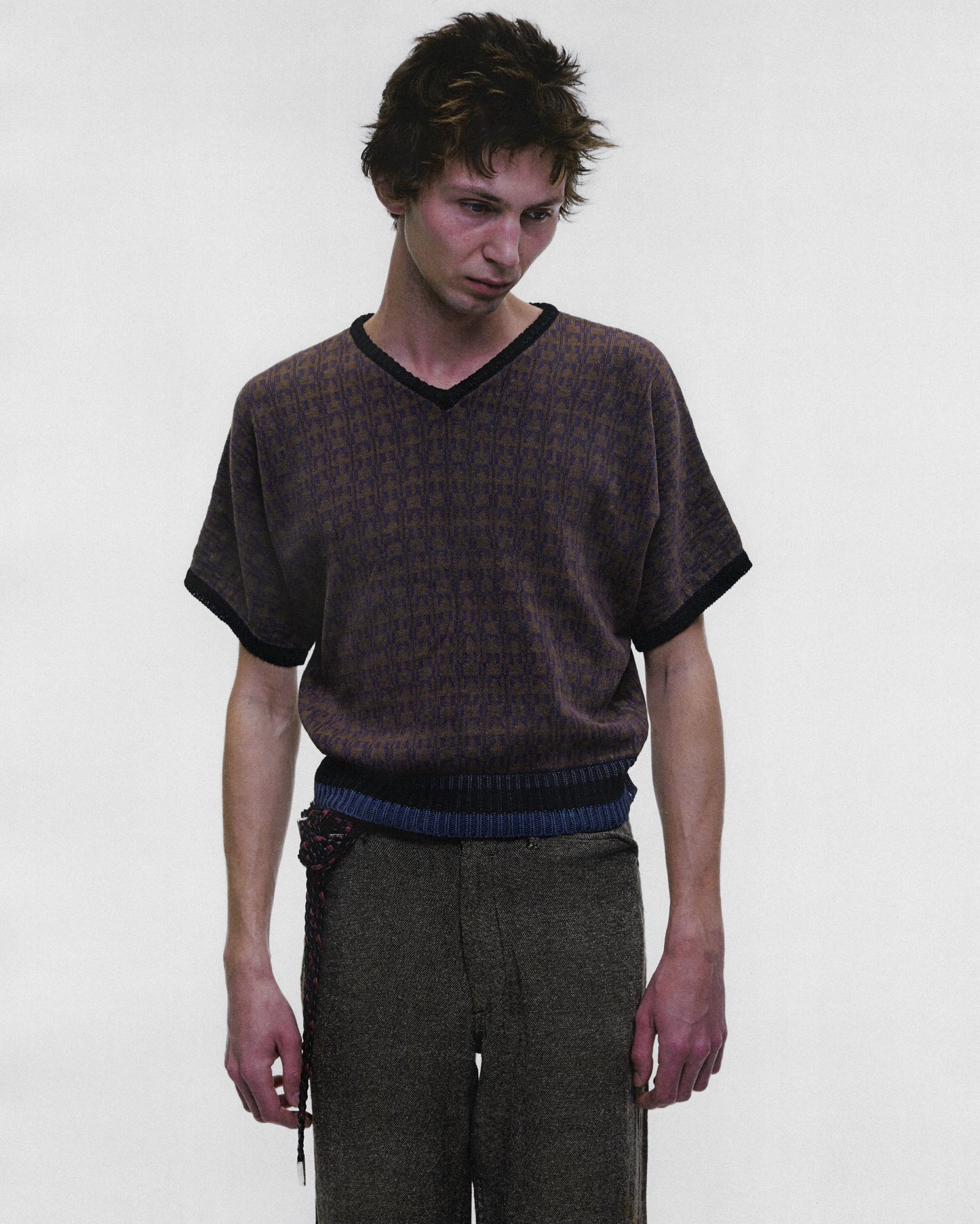 V-NECK SHORTSLEEVE VIENNA SWEATER