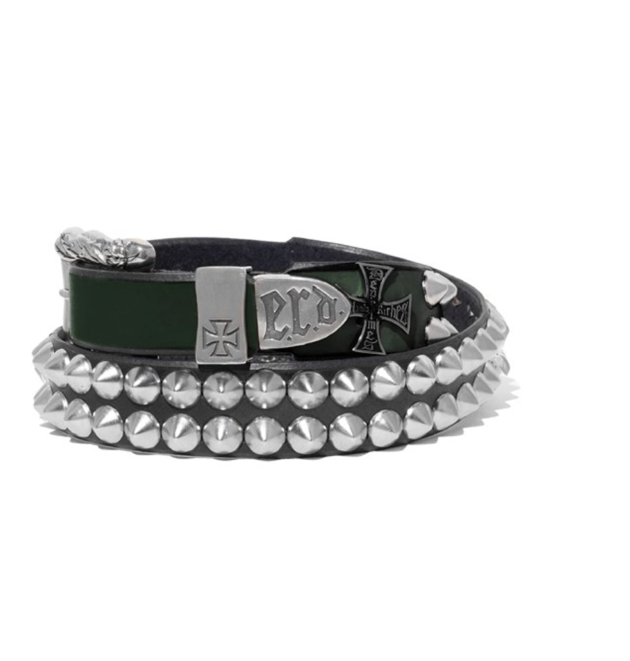 MULTICOLOR CROSS STUD BELT