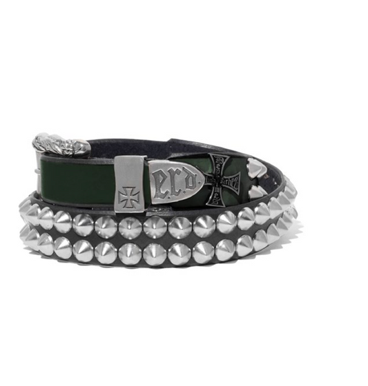 MULTICOLOR CROSS STUD BELT