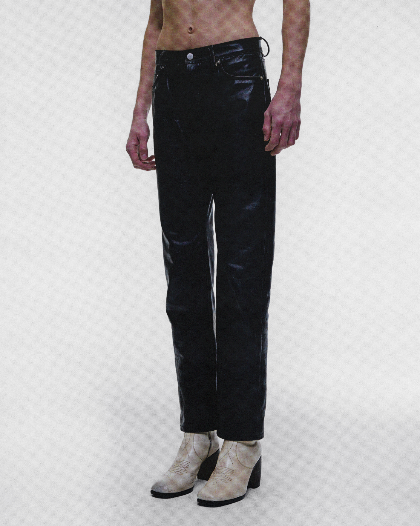 TOMMY TONSIL LEATHER JEANS