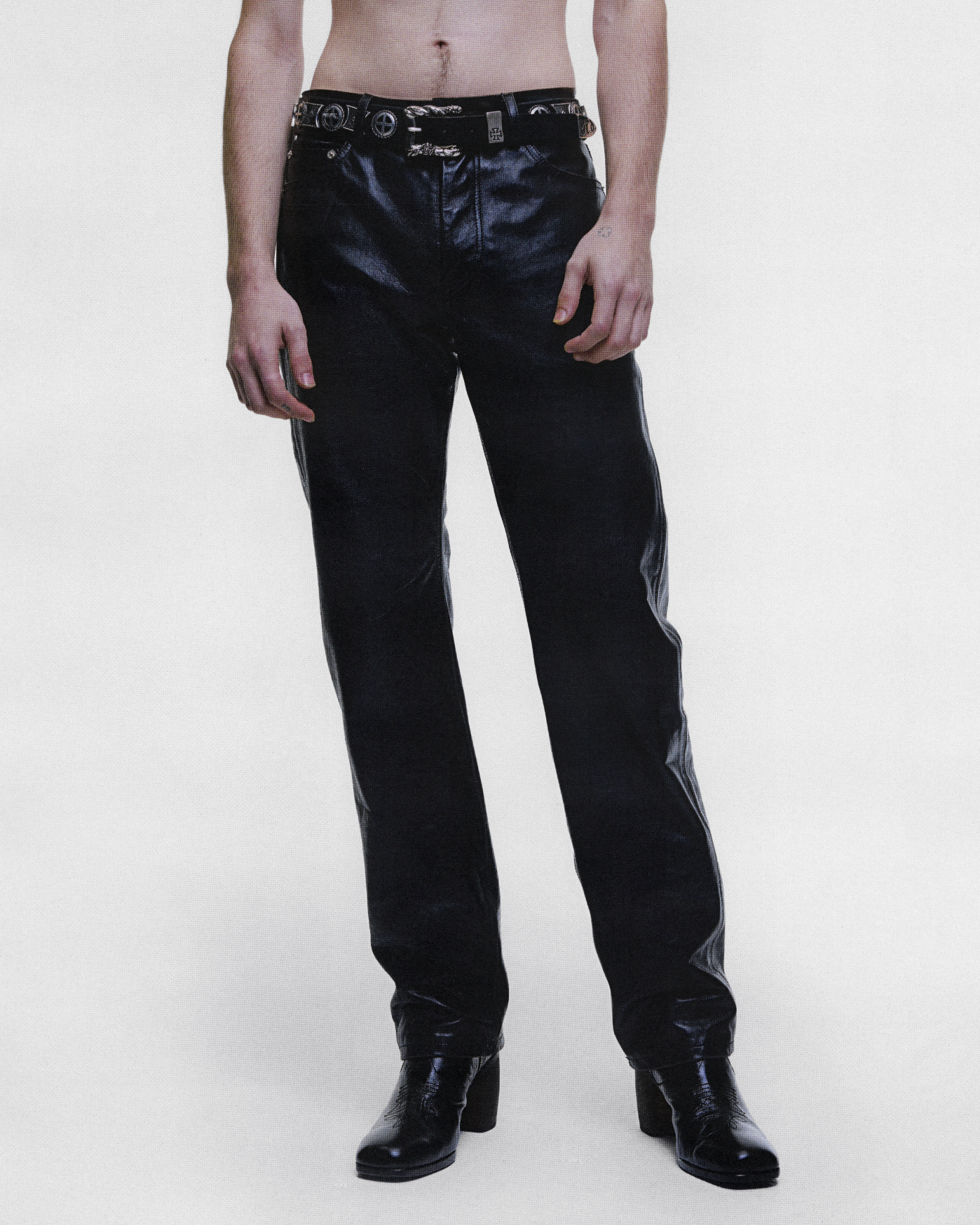 TOMMY TONSIL LEATHER JEANS