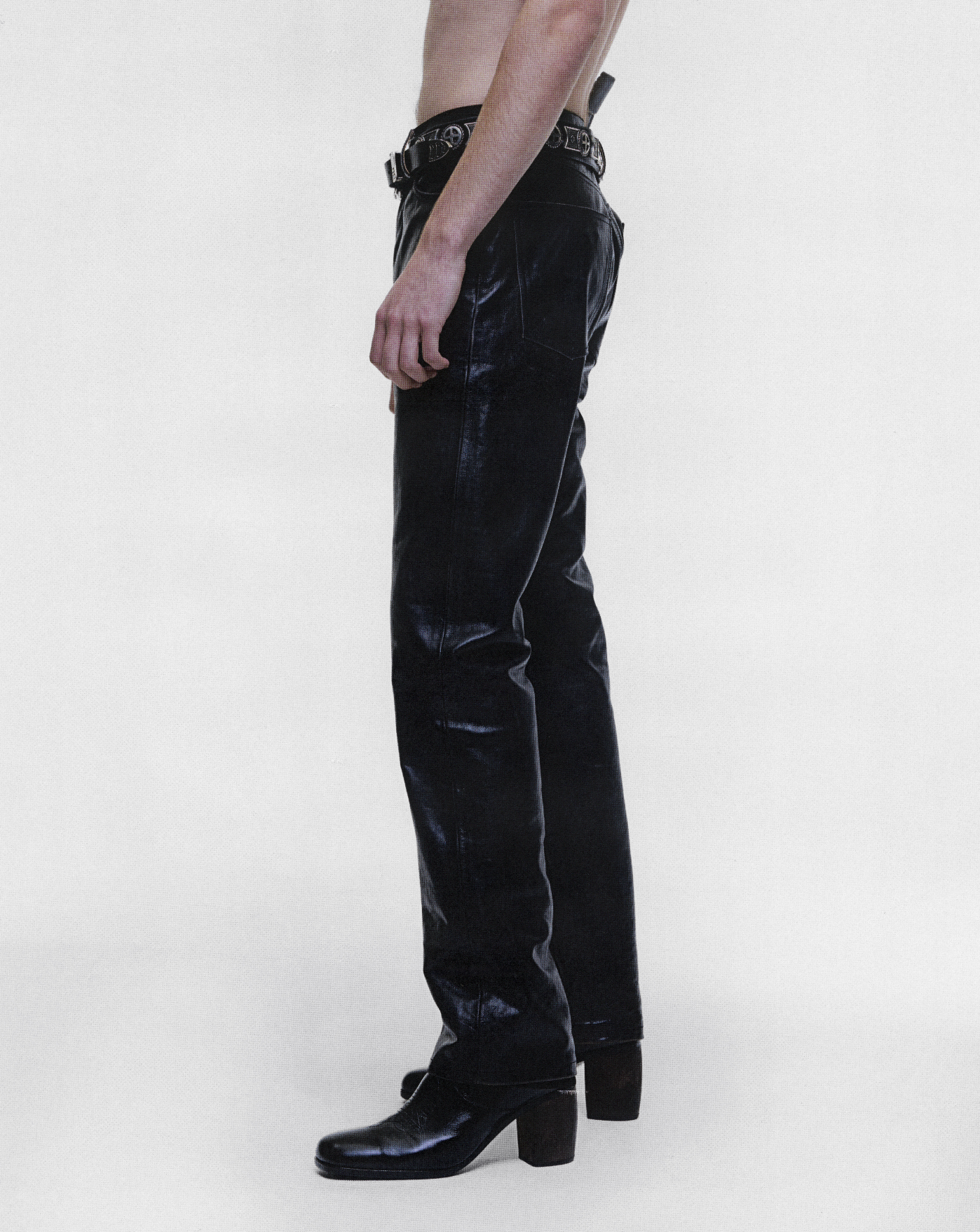 TOMMY TONSIL LEATHER JEANS