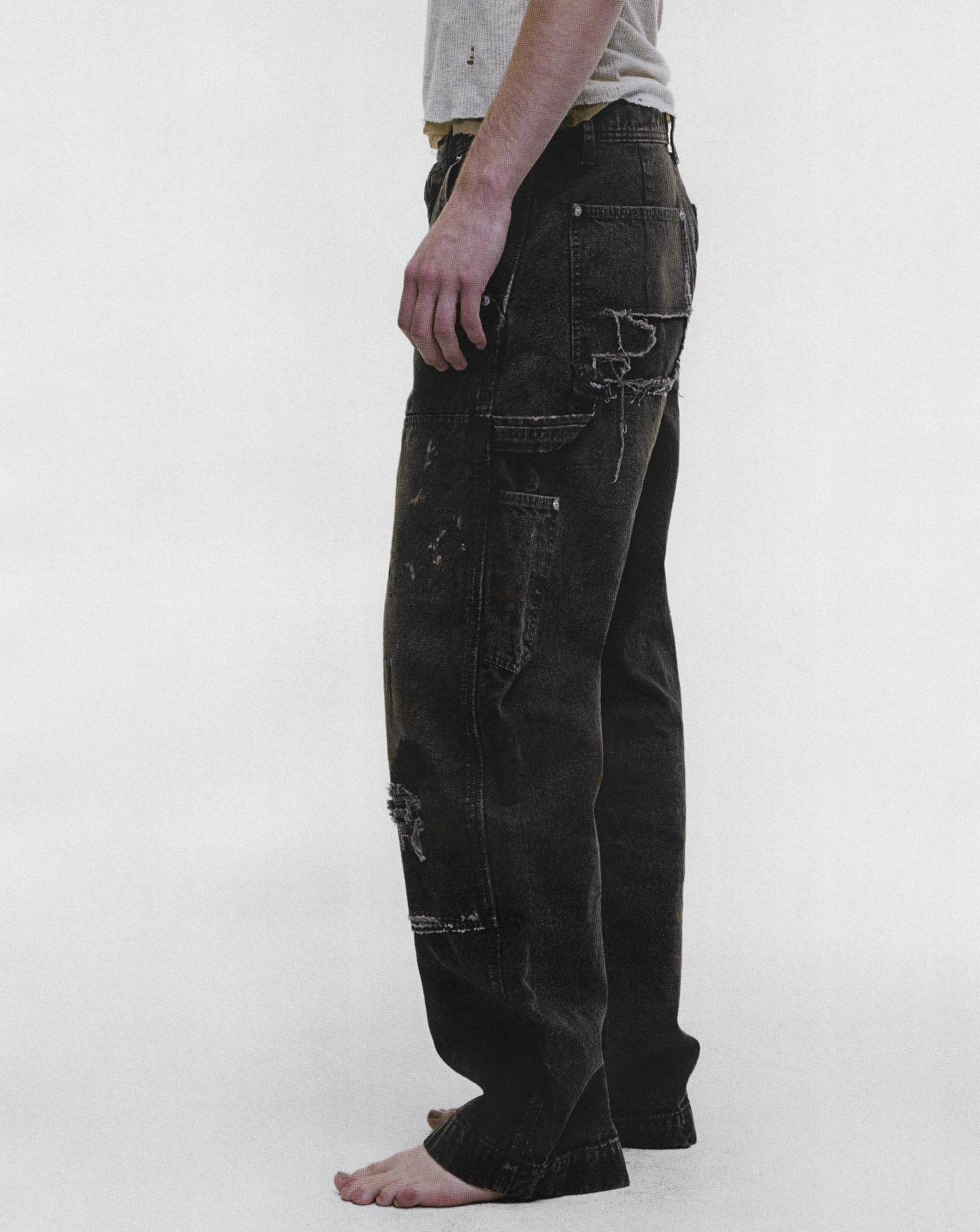DOUBLE KNEE PAINT PANTS