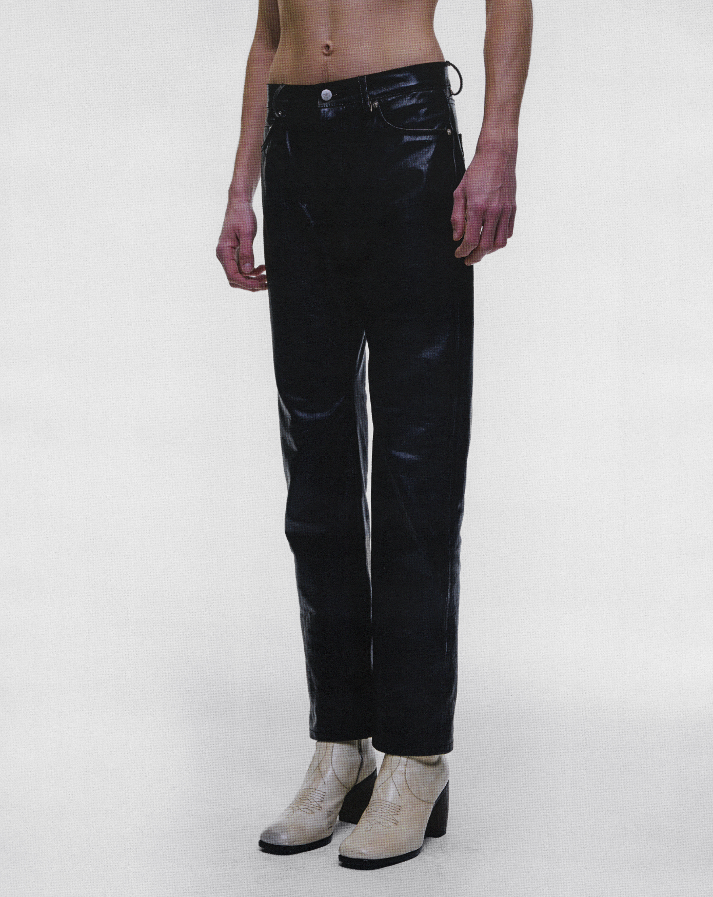 TOMMY TONSIL LEATHER JEANS