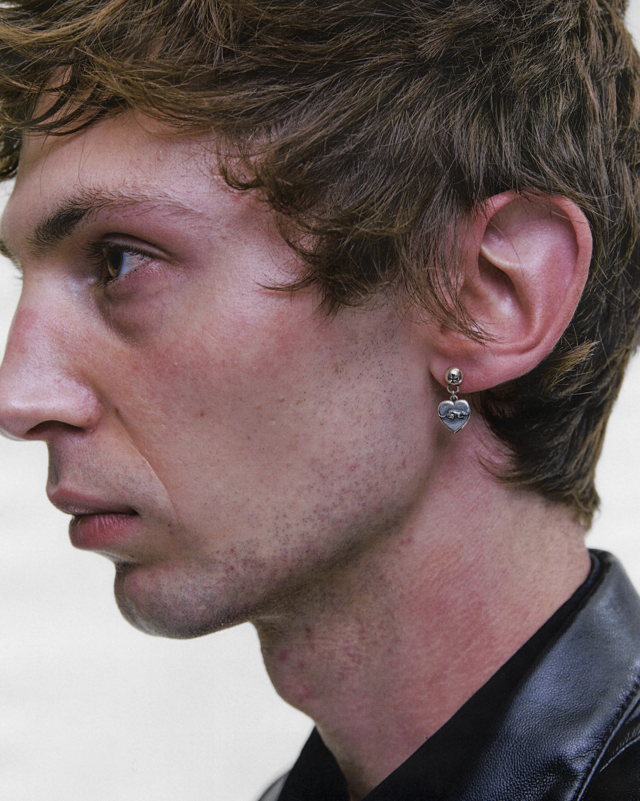 IRON CROSS W/ RAT LOCKET EARRING