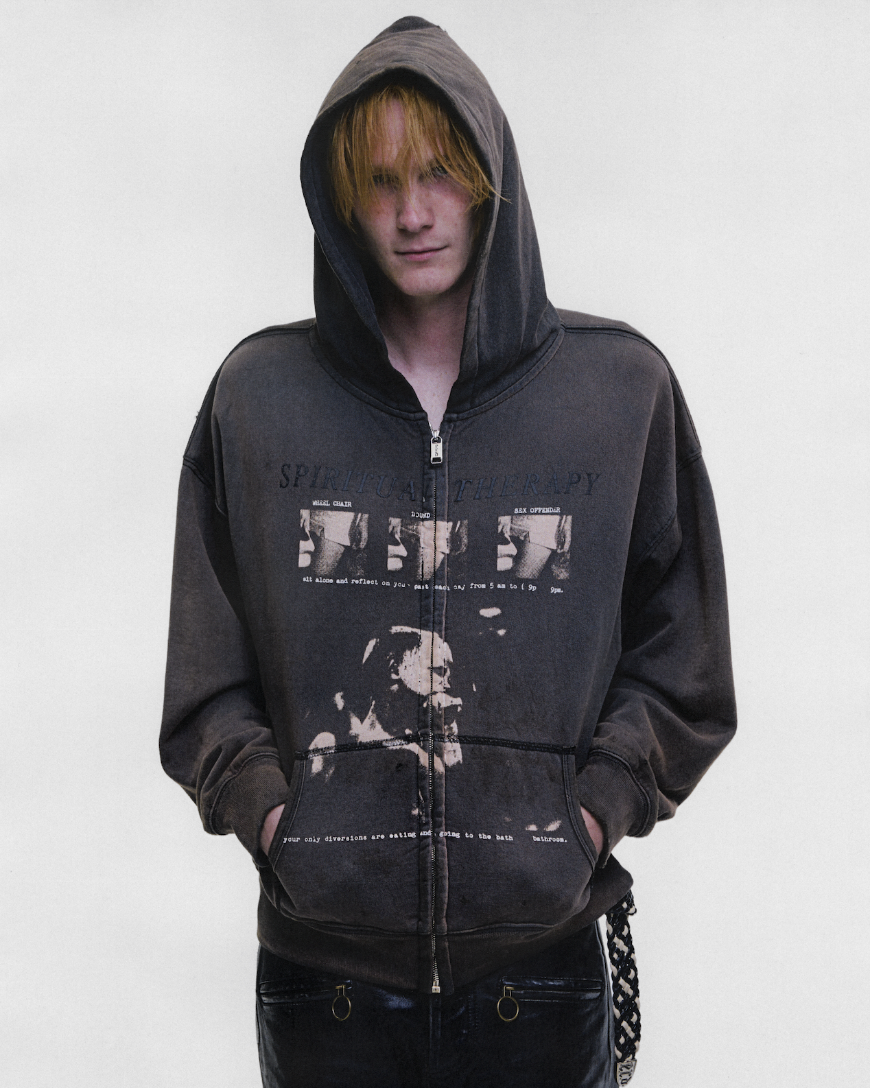 SPIRITUAL THERAPY ZIP UP HOODIE