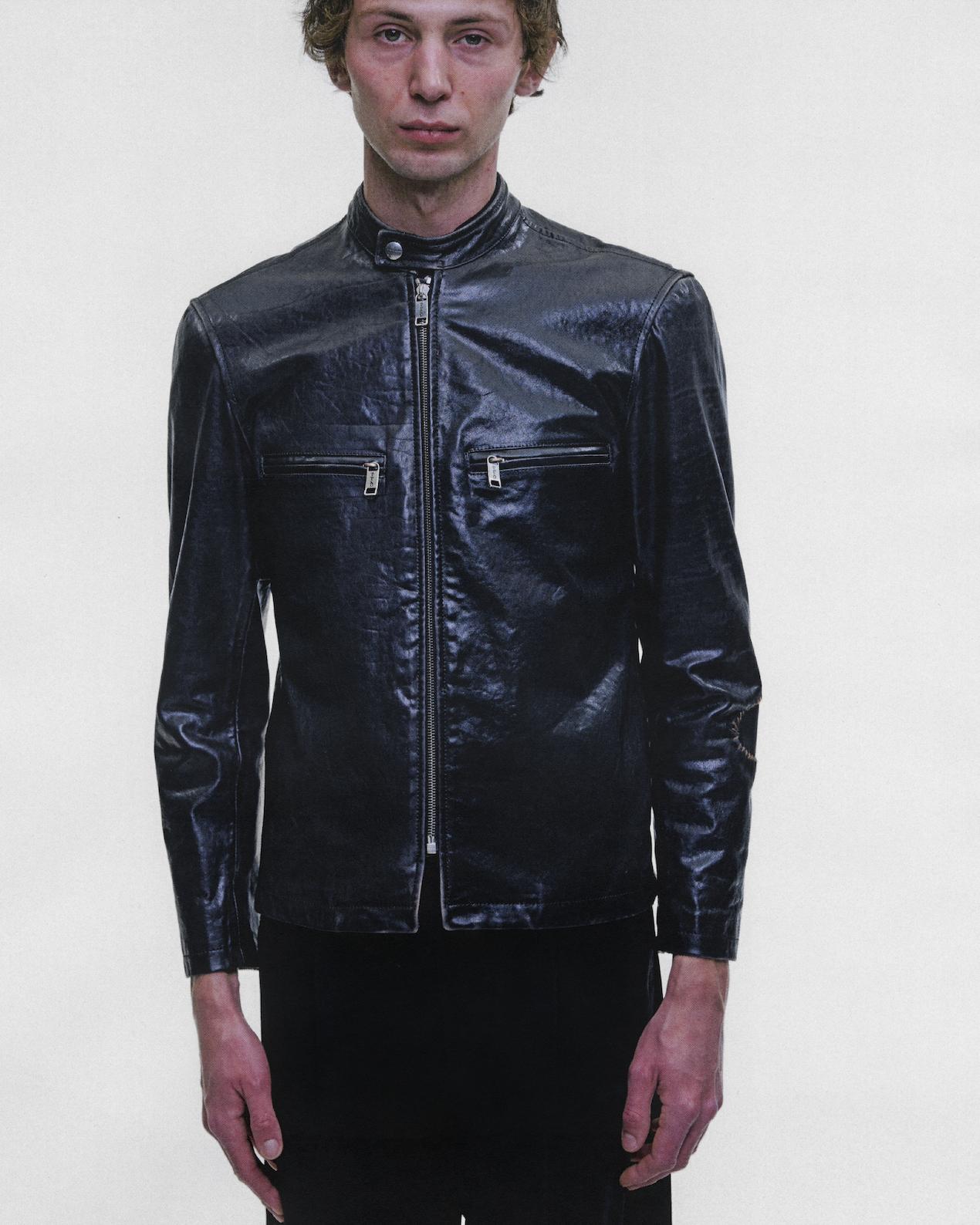 SIDE A LEATHER JACKET