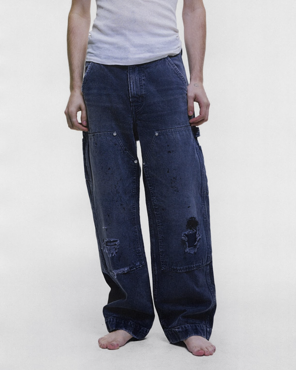 DOUBLE KNEE PAINT PANTS
