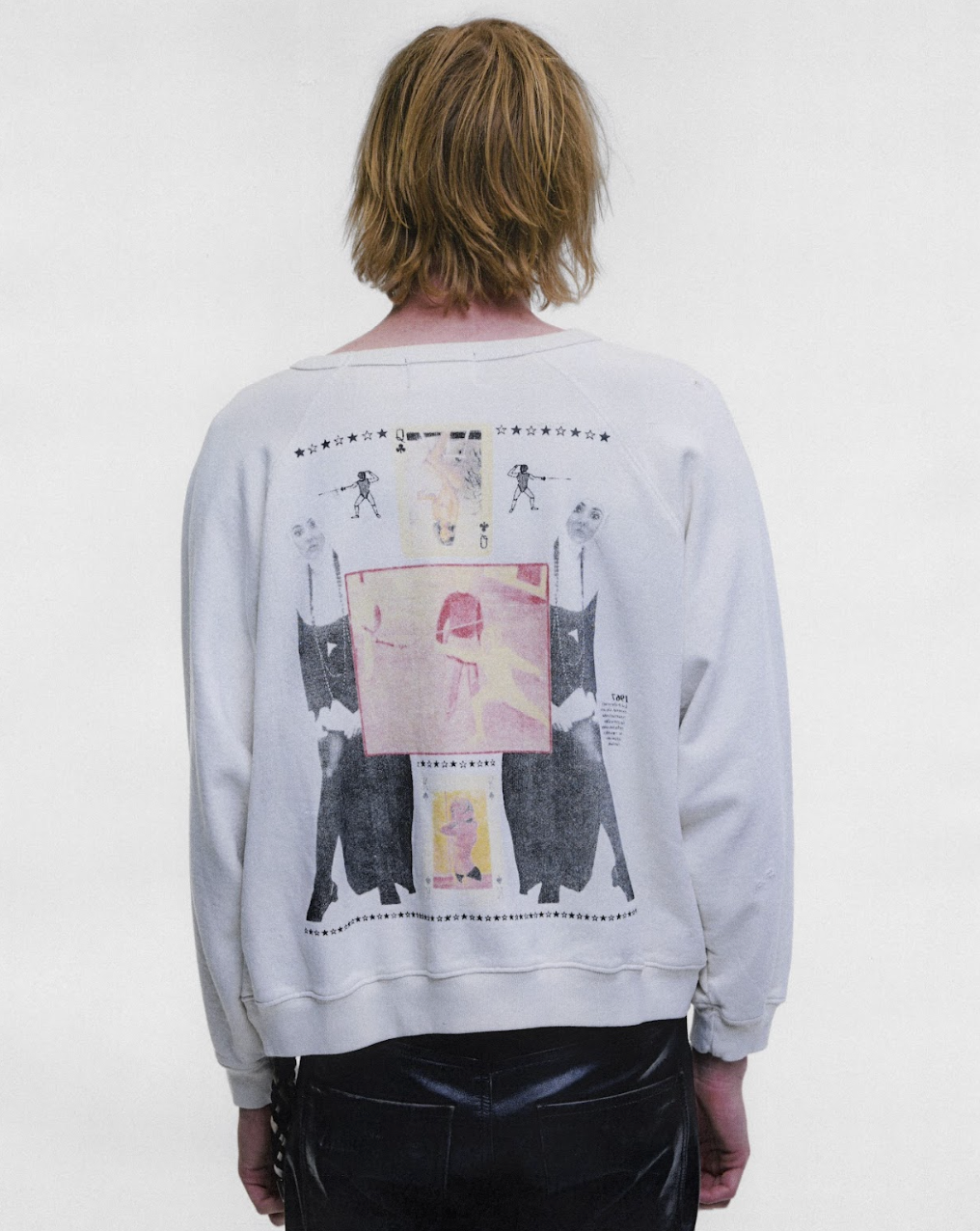 BOY HURT IN DUEL RAGLAN CREWNECK