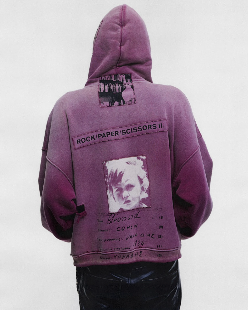ROCK / PAPER / SCISSORS II ASSEMBLAGE ZIP HOODIE