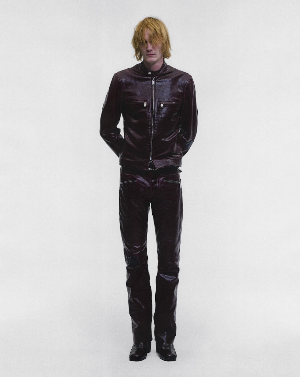 SIDE B LEATHER JACKET