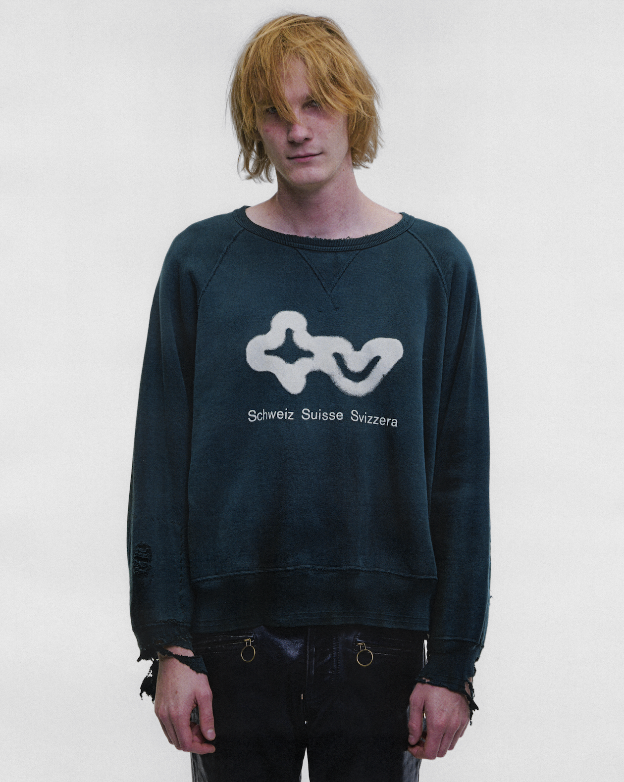 S.S.S. TV RAGLAN CREWNECK SWEATSHIRT