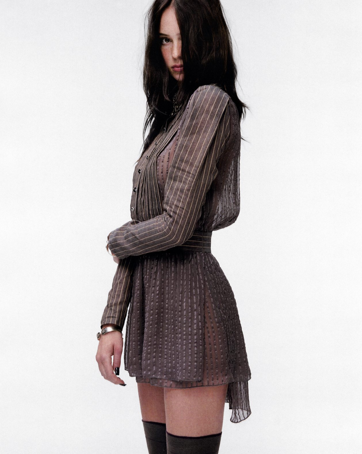 GREY ICE WATER DRESS