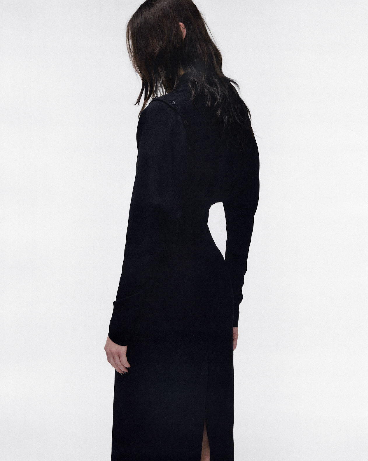 CATHERINE 80'S SHOULDER LONG DRESS